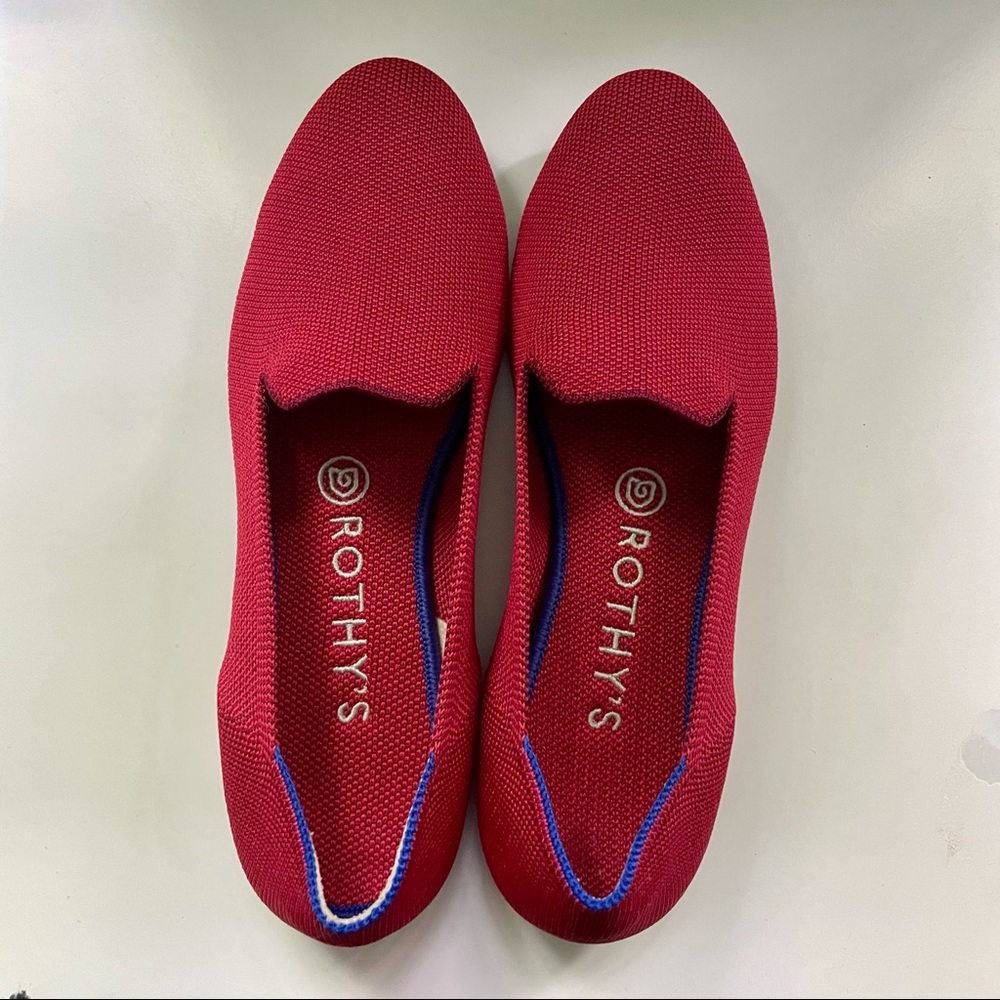 Rothys Dark Red Loafers 7.5